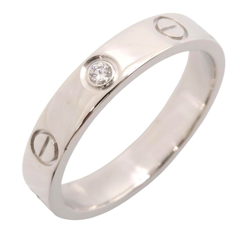 Cartier Mini Love Ring 1pd Diamond K18wg